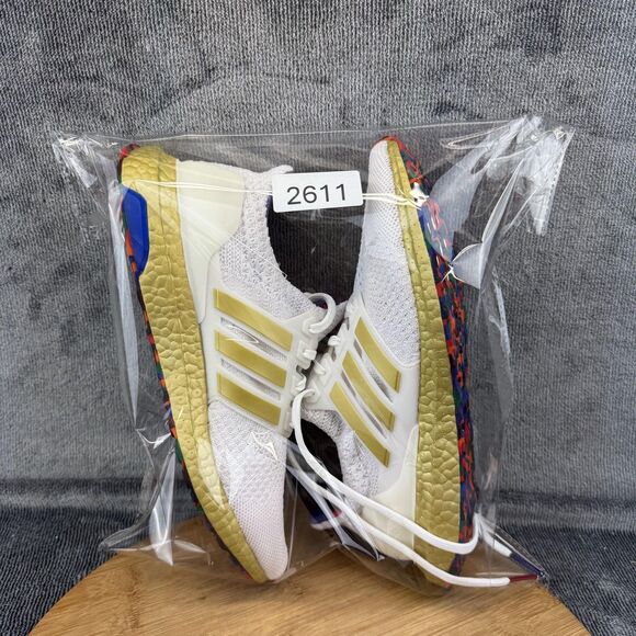 Adidas Ultraboost DNA Shoes Womens Size 9 White Gold Parley Running HP7425 - Picture 10 of 10